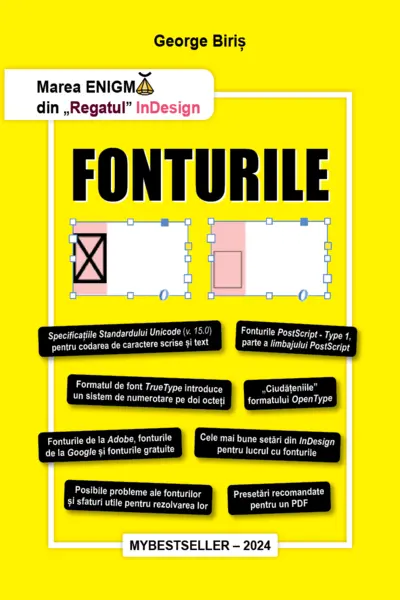 "Marea ENIGMĂ din „Regatul” InDesign FONTURILE"