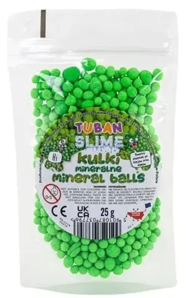 Mărgele minerale pentru slime Tuban - Verde, 25 g