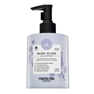 Maria Nila Colour Refresh mască hrănitoare cu pigmenți colorați pentru păr blond platinat si grizonat Pearl Silver 300 ml