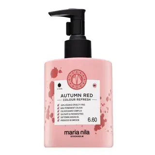 Maria Nila Colour Refresh mască hrănitoare cu pigmenți colorați pentru a revigora tonurile de roșu Autumn Red 300 ml