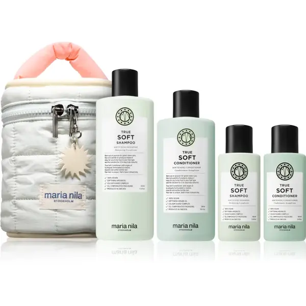 Maria Nila True Soft Beauty Bag set cadou pentru par uscat