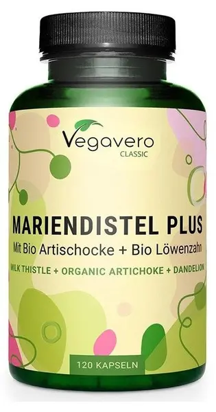 Mariendistel Plus, 120 capsule , Vegavero