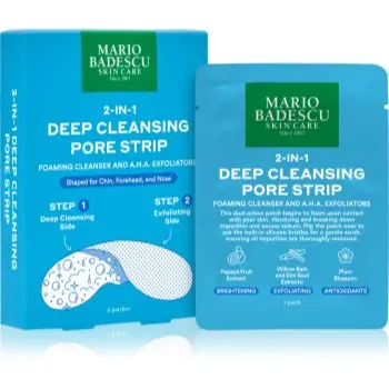 Mario Badescu 2-in-1 Deep Cleansing Pore Strip plasturi pentru piele problematică 2 in 1