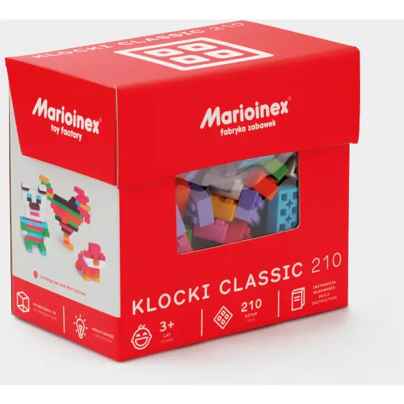 Marioinex Blocuri de constructii, Marioinex Clasic, 210 piese