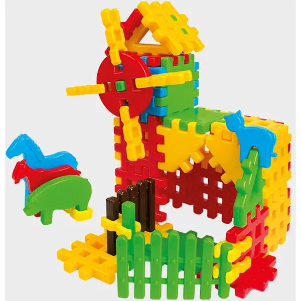 Marioinex Set de construit cu blocuri, Marioinex Mill, 50 piese