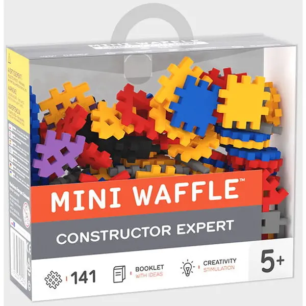 Marioinex Set de construit cu blocuri, Marioinex Mini Waffle, Constructor Expert, 141 piese