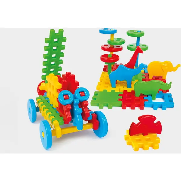 Marioinex Set de construit cu blocuri, Marioinex Waffle Mix, 50 piese