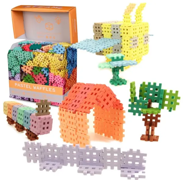 Marioinex Waffle Constructor în culori pastelate - abur, 300 de piese