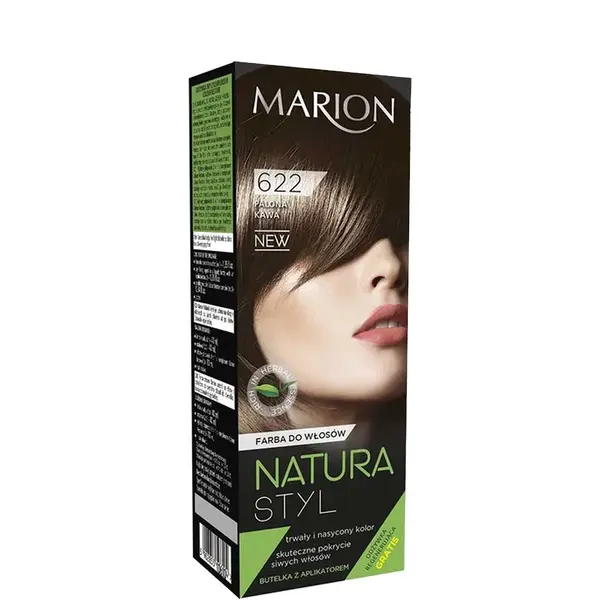 Marion Natura Styl Permanent Color Hair Dye 80ml - 622 - Roast Coffee
