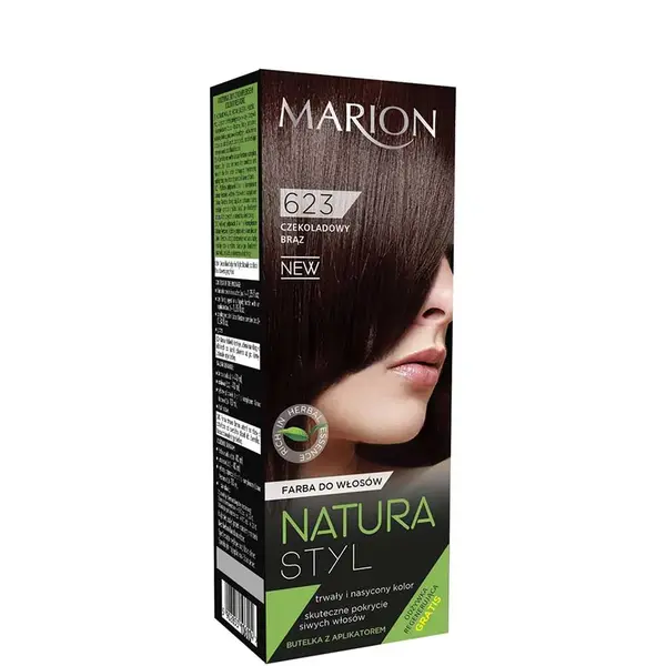Marion Natura Styl Permanent Color Hair Dye 80ml - 623 - Chocolate Brown