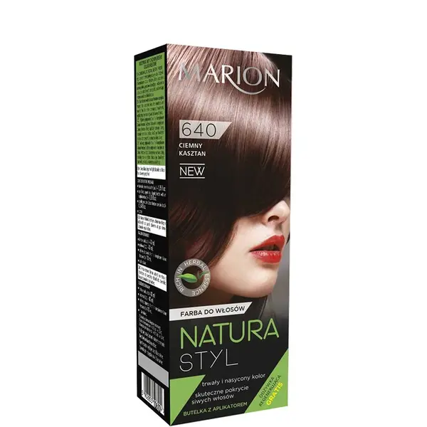 Marion Natura Styl Permanent Color Hair Dye 80ml - 640 - Dark Chestnut