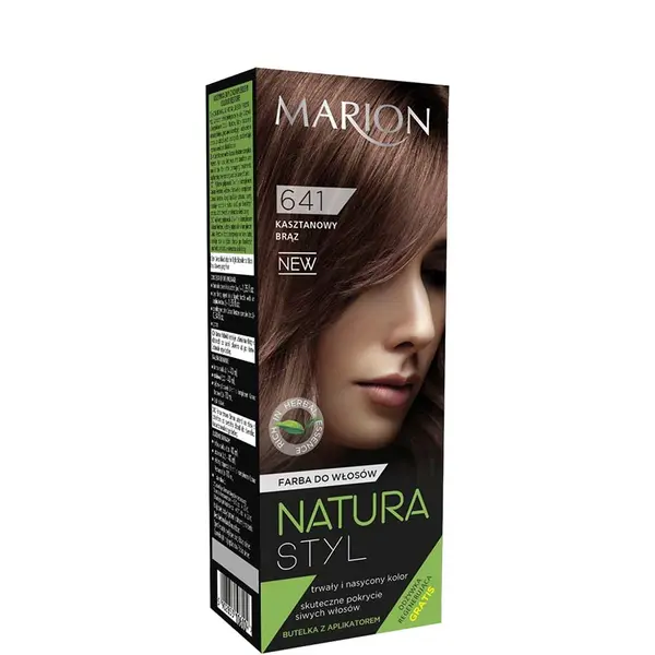 Marion Natura Styl Permanent Color Hair Dye 80ml - 641 - Chestnut Brown