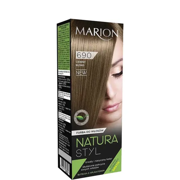 Marion Natura Styl Permanent Color Hair Dye 80ml - 690 - Dark Blonde