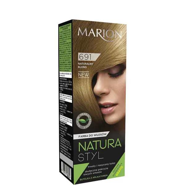 Marion Natura Styl Permanent Color Hair Dye 80ml - 691 - Natural Blonde