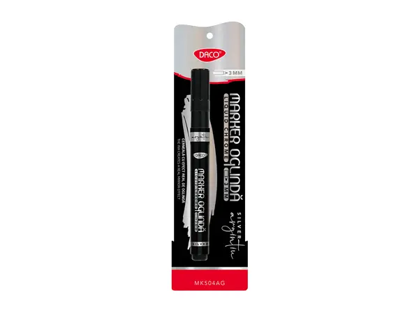 Marker acrilic oglinda, MK504AG, Daco, argintiu
