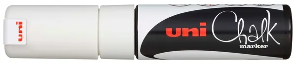 Marker creta Uniball – Alb, 8.0 mm