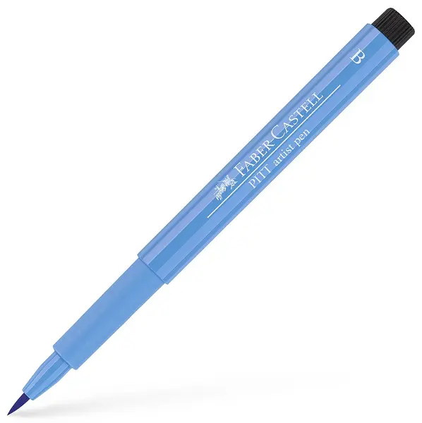 Marker cu pensula Faber-Castell Pitt Artist - Albastru ca cerul (146)