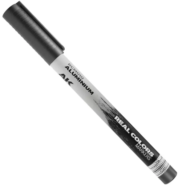 Marker cu vopsea acrilică AK Interactive - ALUMINIUM (RCM010)