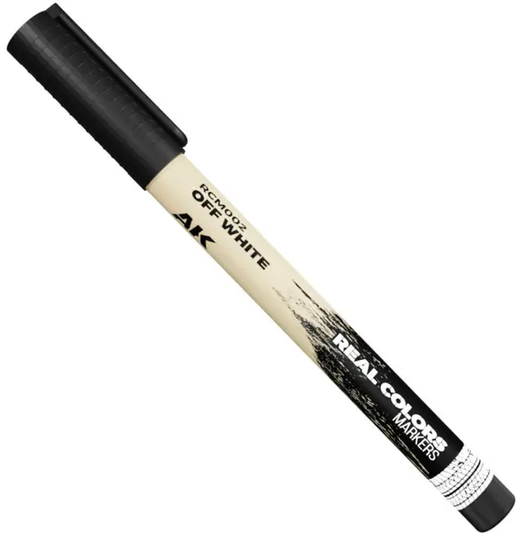 Marker cu vopsea acrilică AK Interactive - OFF WHITE (RCM002)