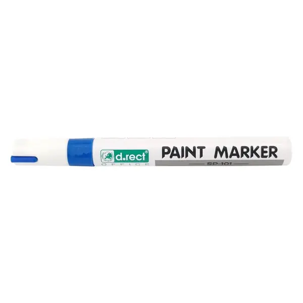 Marker cu vopsea D.Rect diverse culori 2-4.5 mm varf mediu Marker cu vopsea D.Rect diverse culori 2-4.5 mm varf mediu albastru