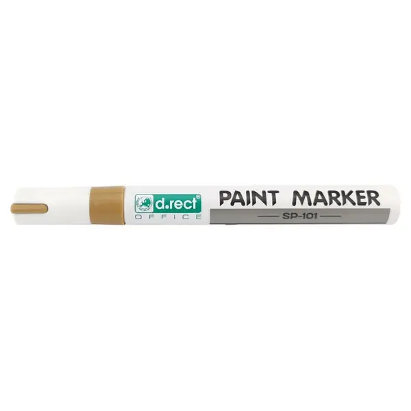 Marker cu vopsea D.Rect diverse culori 2-4.5 mm varf mediu Marker cu vopsea D.Rect diverse culori 2-4.5 mm varf mediu auriu