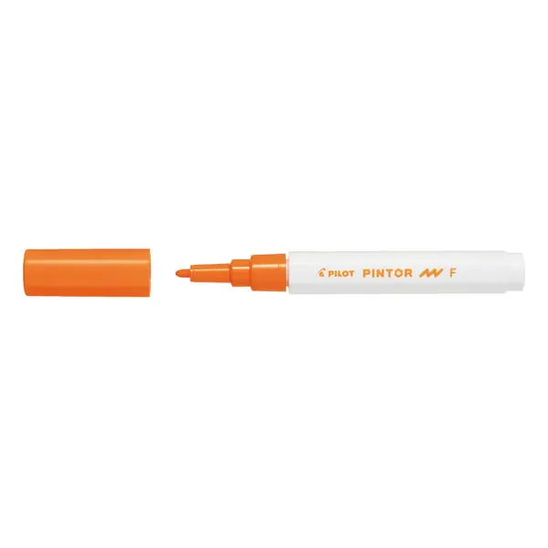 Marker cu vopsea Pilot Pintor F diverse culori 1 mm varf rotund Marker cu vopsea Pilot Pintor F diverse culori 1 mm varf rotund orange