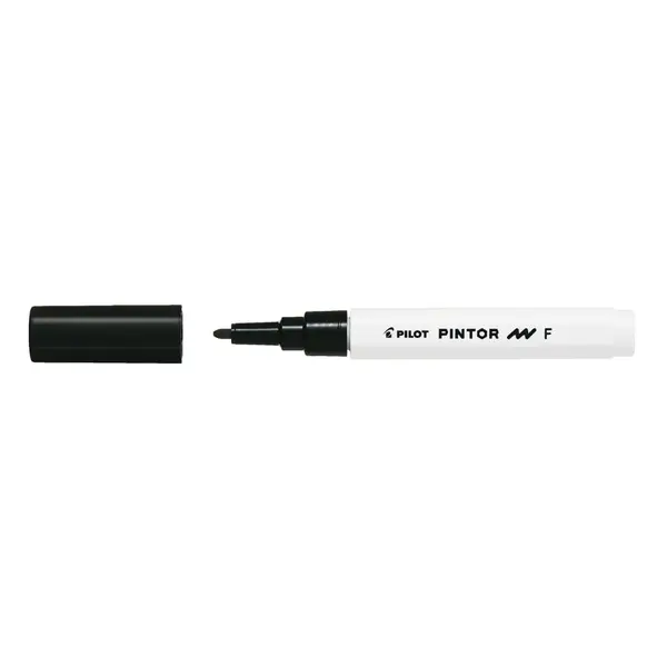 Marker cu vopsea Pilot Pintor F diverse culori 1 mm varf rotund Marker cu vopsea Pilot Pintor F diverse culori 1 mm varf rotund negru