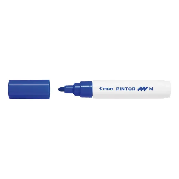 Marker cu vopsea Pilot Pintor M diverse culori 1.4 mm varf rotund Marker cu vopsea Pilot Pintor M diverse culori 1.4 mm varf rotund albastru