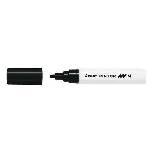 Marker cu vopsea Pilot Pintor M diverse culori 1.4 mm varf rotund Marker cu vopsea Pilot Pintor M diverse culori 1.4 mm varf rotund negru
