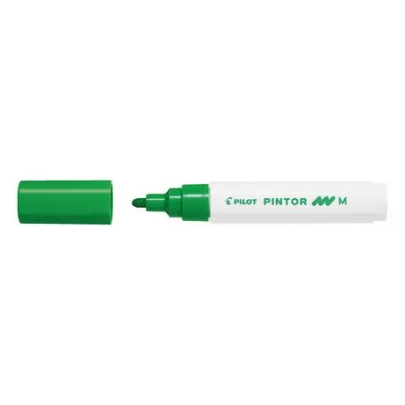 Marker cu vopsea Pilot Pintor M diverse culori 1.4 mm varf rotund Marker cu vopsea Pilot Pintor varf rotund 4.5 mm verde deschis