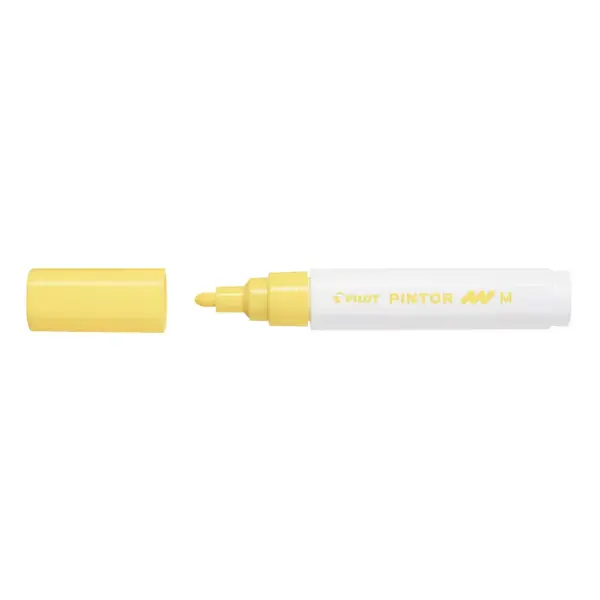 Marker cu vopsea Pilot Pintor M diverse culori 1.4 mm varf rotund Marker cu vopsea Pilot Pintor M diverse culori 1.4 mm varf rotund galben