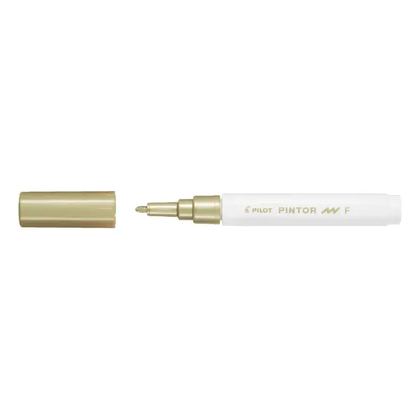 Marker cu vopsea Pilot Pintor Metalic diverse culori 1 mm varf rotund Marker cu vopsea Pilot Pintor Metalic diverse culori 1 mm varf rotund auriu