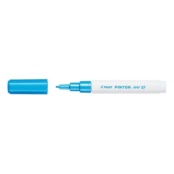 Marker cu vopsea Pilot Pintor Metalic EF culori metalizate 0.7 mm varf rotund Marker cu vopsea Pilot Pintor Metalic EF culori metalizate 0.7 mm varf rotund albastru