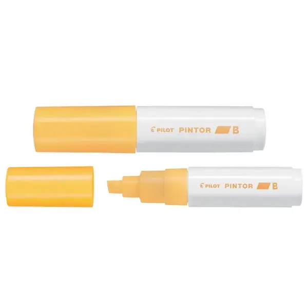 Marker cu vopsea Pilot Pintor Neon diverse culori 8 mm varf tesit Marker cu vopsea Pilot Pintor Neon diverse culori 8 mm varf tesit portocaliu deschis