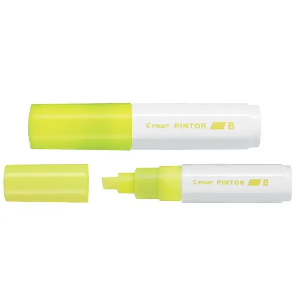 Marker cu vopsea Pilot Pintor Neon diverse culori 8 mm varf tesit Marker cu vopsea Pilot Pintor Neon diverse culori 8 mm varf tesit galben