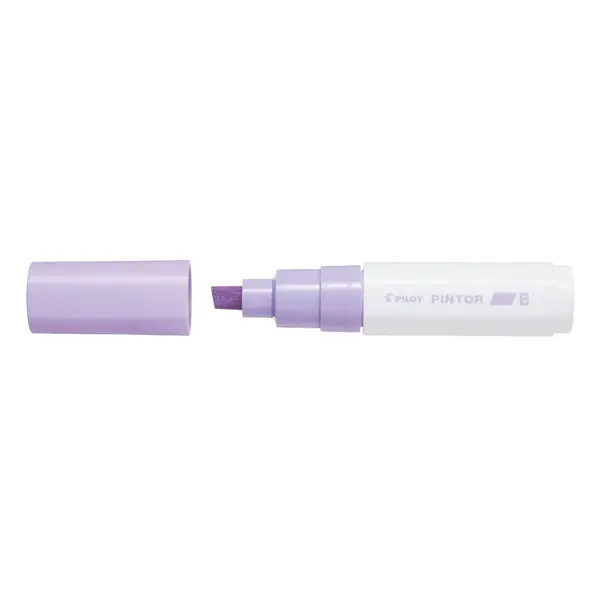 Marker cu vopsea Pilot Pintor Pastel culori pastelate 8 mm varf tesit Marker cu vopsea Pilot Pintor Metallic B culori metalizate 8 mm varf tesit violet
