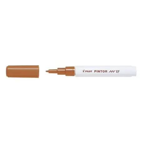 Marker cu vopsea Pilot Pintor Pastel EF culori pastelate 0.7mm Marker cu vopsea Pilot Pintor varf rotund 0.7 mm maro