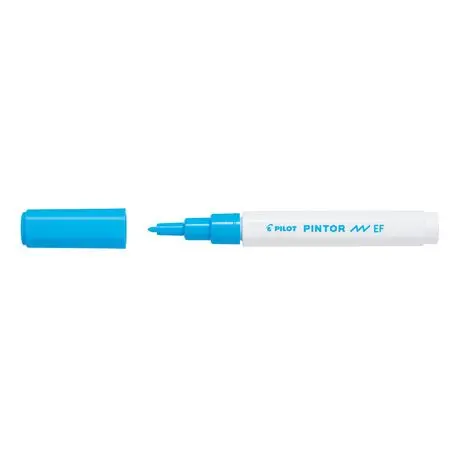 Marker cu vopsea Pilot Pintor Pastel EF culori pastelate 0.7mm Marker cu vopsea Pilot Pintor varf rotund 0.7 mm bleu