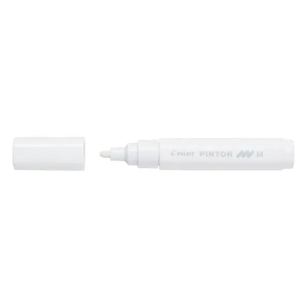 Marker cu vopsea Pilot Pintor Pastel M culori pastelate 1.4 mm varf rotund Marker cu vopsea Pilot Pintor Pastel M culori pastelate 1.4 mm varf rotund alb