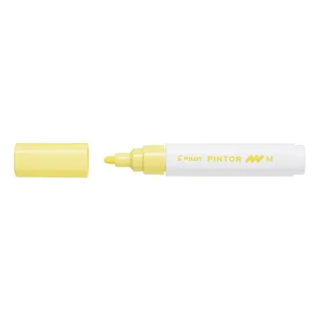 Marker cu vopsea Pilot Pintor Pastel M culori pastelate 1.4mm Marker cu vopsea Pilot Pintor Pastel varf rotund 4.5 mm galben