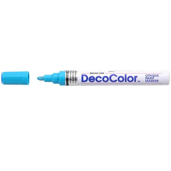 Marker cu vopsea Uchida DecoColor 300 varf rotund 2-3 mm Marker cu vopsea Uchida DecoColor 300 varf rotund 2-3 mm bleu