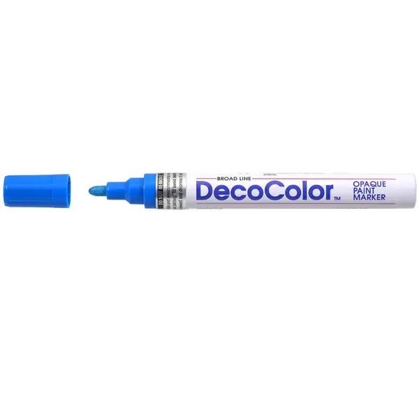 Marker cu vopsea Uchida DecoColor 300 varf rotund 2-3 mm Marker cu vopsea Uchida DecoColor 300 varf rotund 2-3 mm albastru