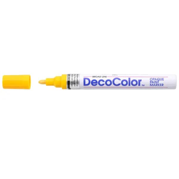 Marker cu vopsea Uchida DecoColor 300 varf rotund 2-3 mm Marker cu vopsea Uchida DecoColor 300 varf rotund 2-3 mm galben