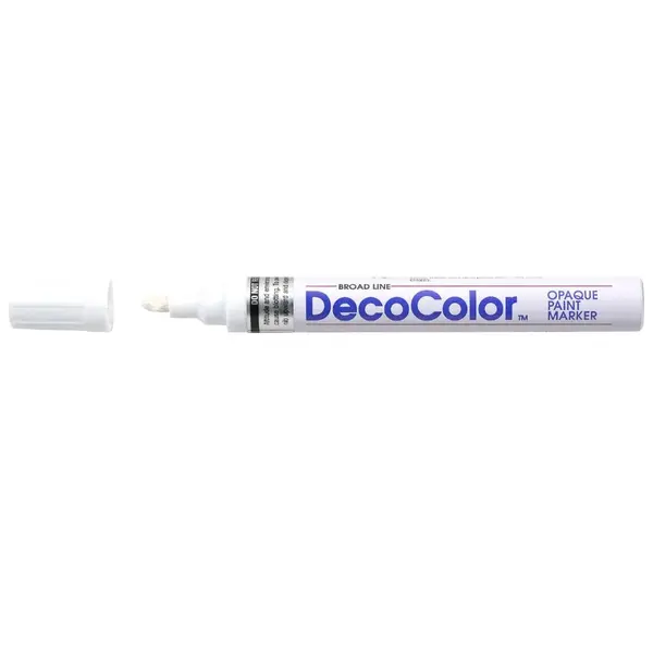 Marker cu vopsea Uchida DecoColor 300 varf rotund 2-3 mm Marker cu vopsea Uchida DecoColor 300 varf rotund 2-3 mm alb