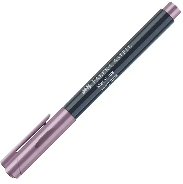 Marker Faber-Castell - 1.5 mm, roz inchis metalic