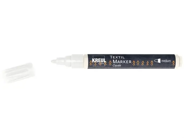 Marker Kreul Opak pentru textile Opak Kreul,varf mediu 2-4 mm, 13 culori
