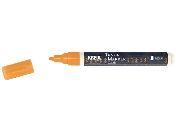 Marker Kreul Opak pentru textile Opak Kreul,varf mediu 2-4 mm, 13 culori