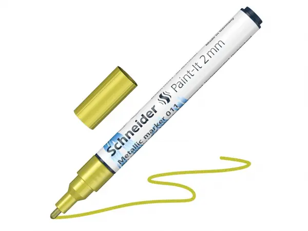 Marker metalic Paint-It 011 2 mm,yellow metallic