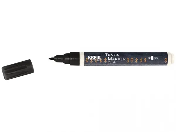 Marker Opak Kreul pentru textile, varf fin 1-2 mm, 2 culori