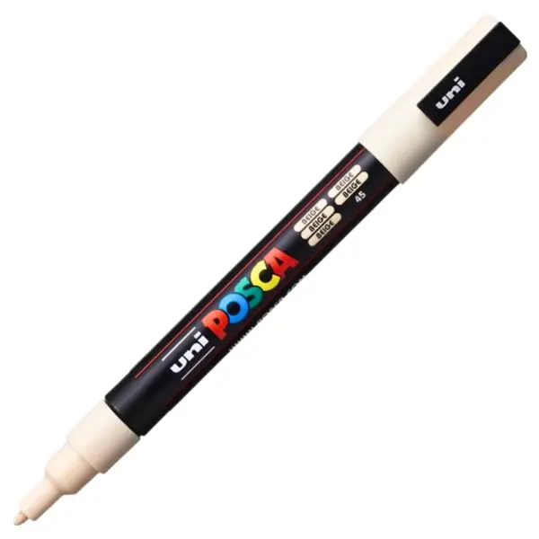 Marker PC-3M Posca cu vopsea pe baza de apa,varf fin, 0.9-1.3 mm,bej